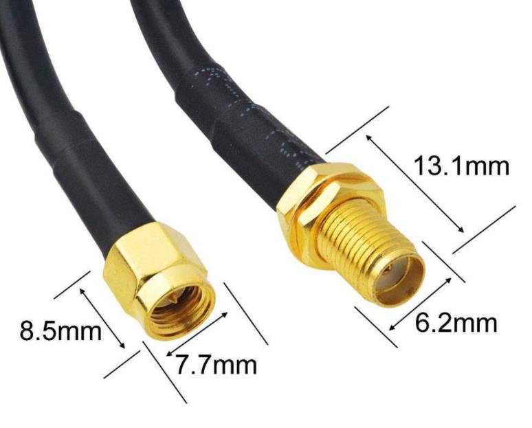 High End SMA Male to SMA Female Connector RG58 Cable Coaxial Cable